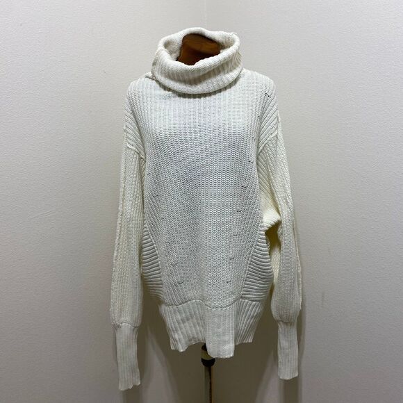 Free People Cocoa Bell Sleeve Turtleneck Sweater Size X-Small - Picture 1 of 7